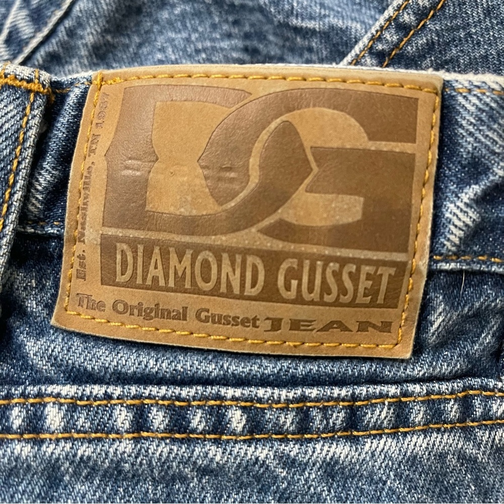 Diamond Gusset Relaxed Fit Jean Size 40x32 medium wash - Picture 6 of 8